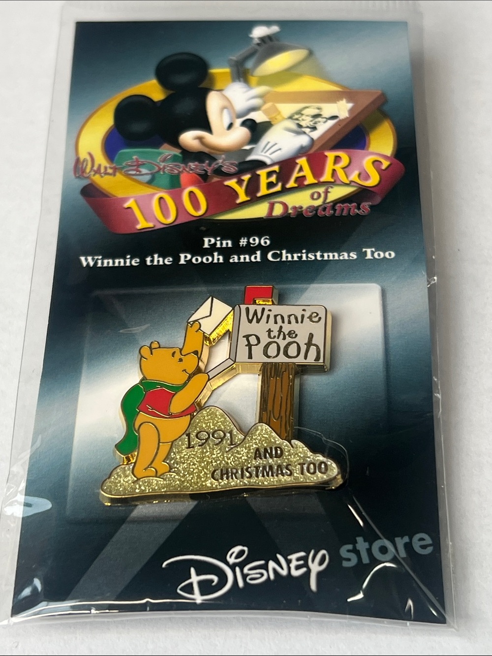 Disney Store Limited Edition Pooh pin from the "100 Years of Dreams" series